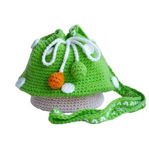 5711 Mushroom Purse Crossbody Crochet Bags Knitted Mushroom Bag Cottagecore